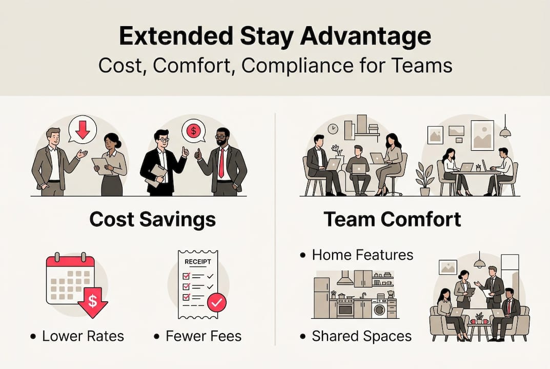 Infographic showing cost, comfort, compliance factors