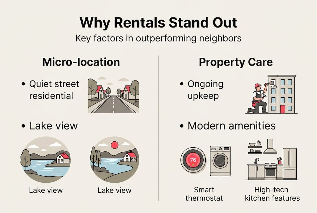 Infographic showing top Swedish rental factors
