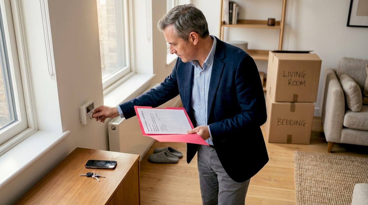 Arrival facility inspection in apartment