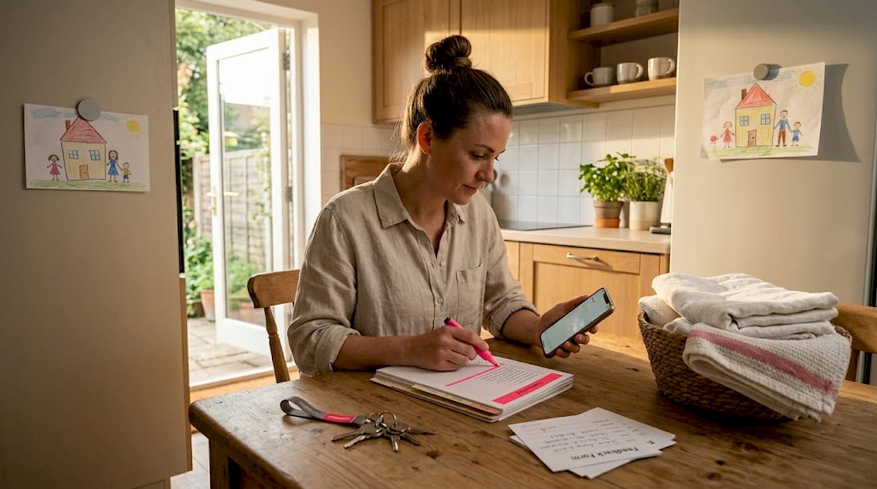 Property manager updating review readiness checklist