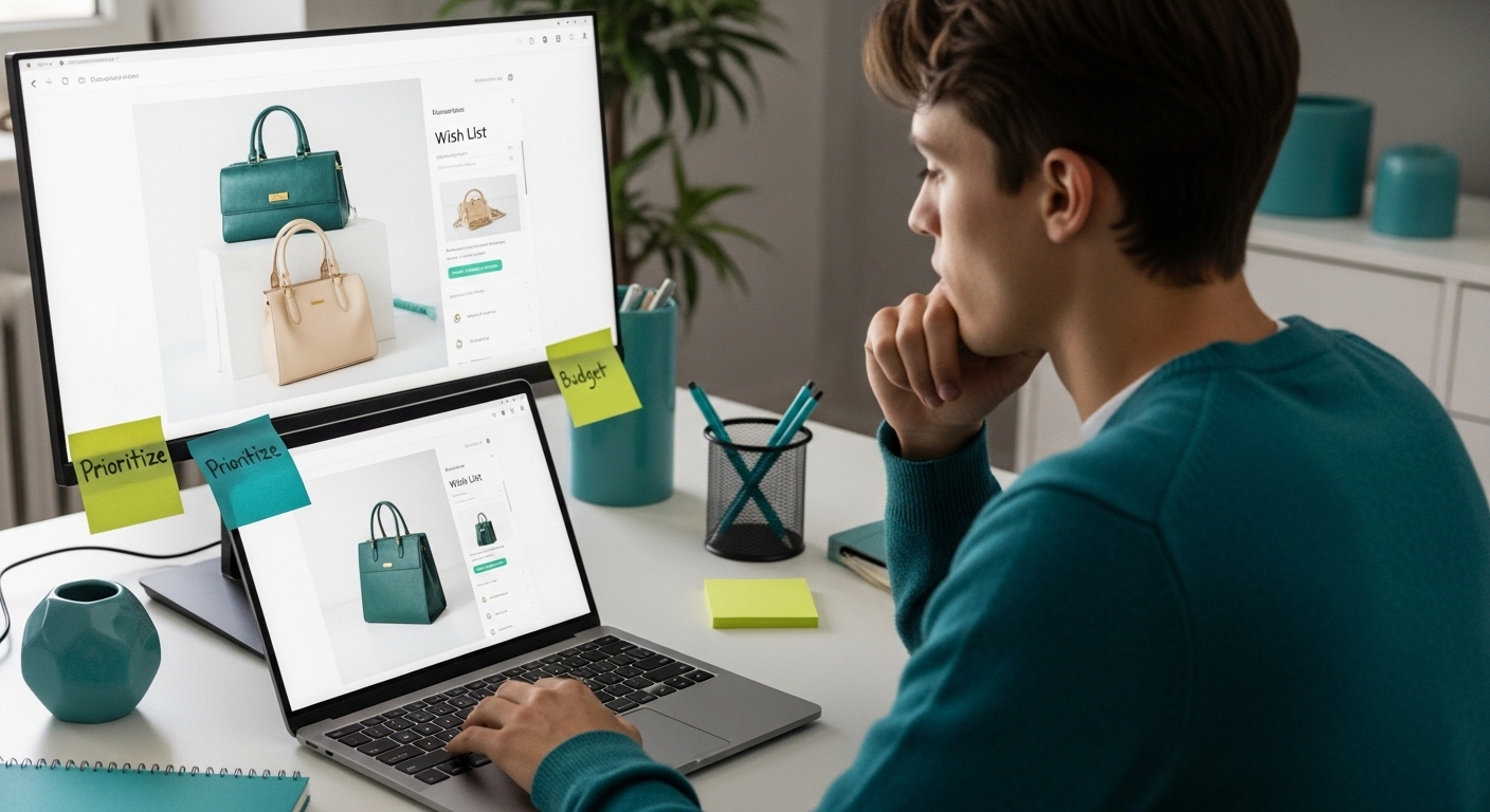 online shopping wish list