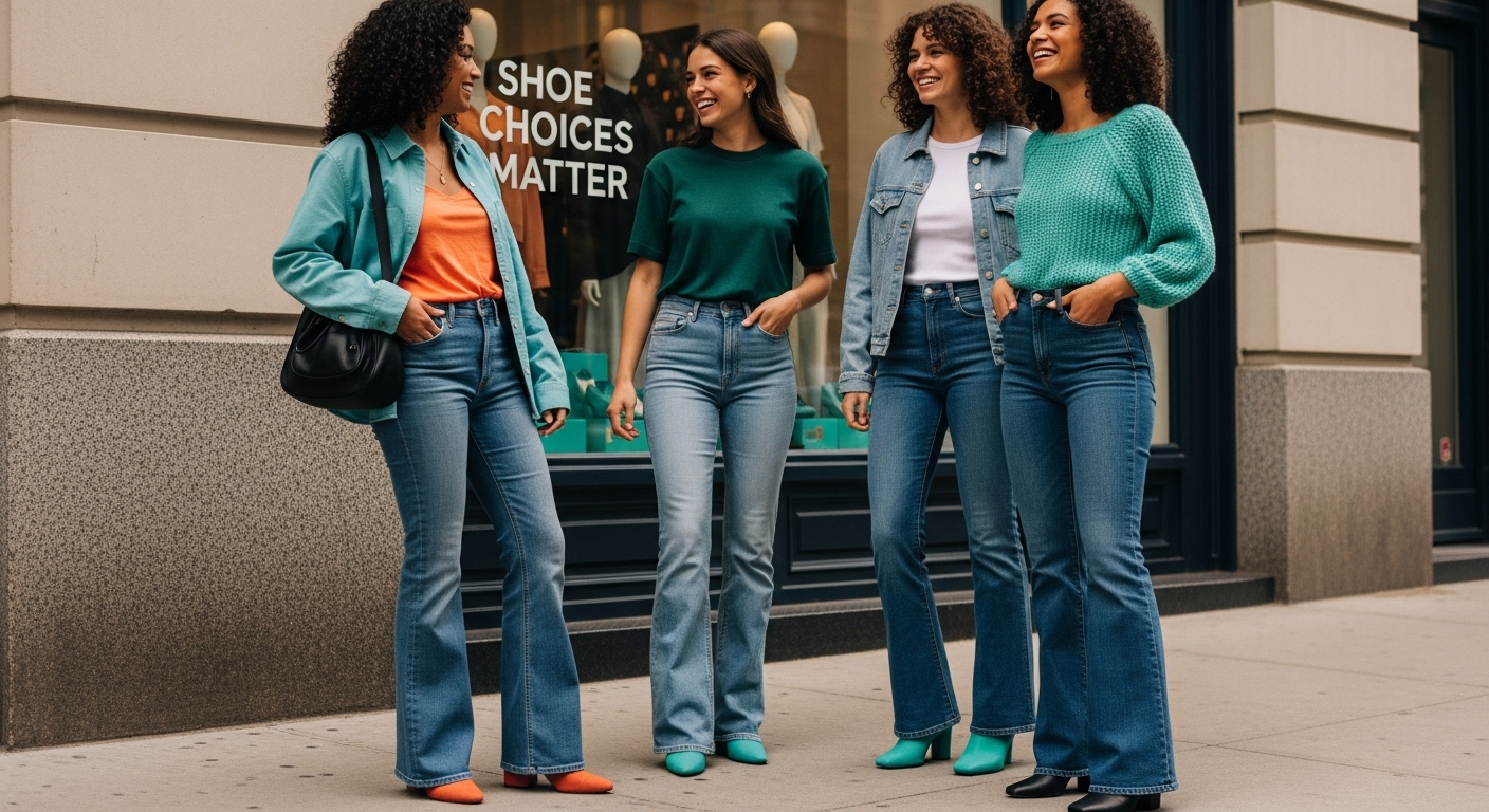 flare pants shoes street style