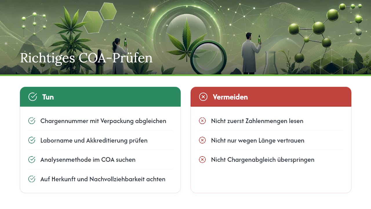 Warum die meisten Käufer beim COA am falschen Punkt anfangen — overview diagram