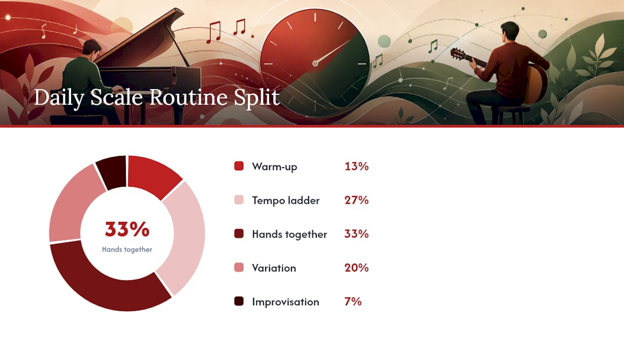Your 10 to 15 minute daily scale routine — overview diagram