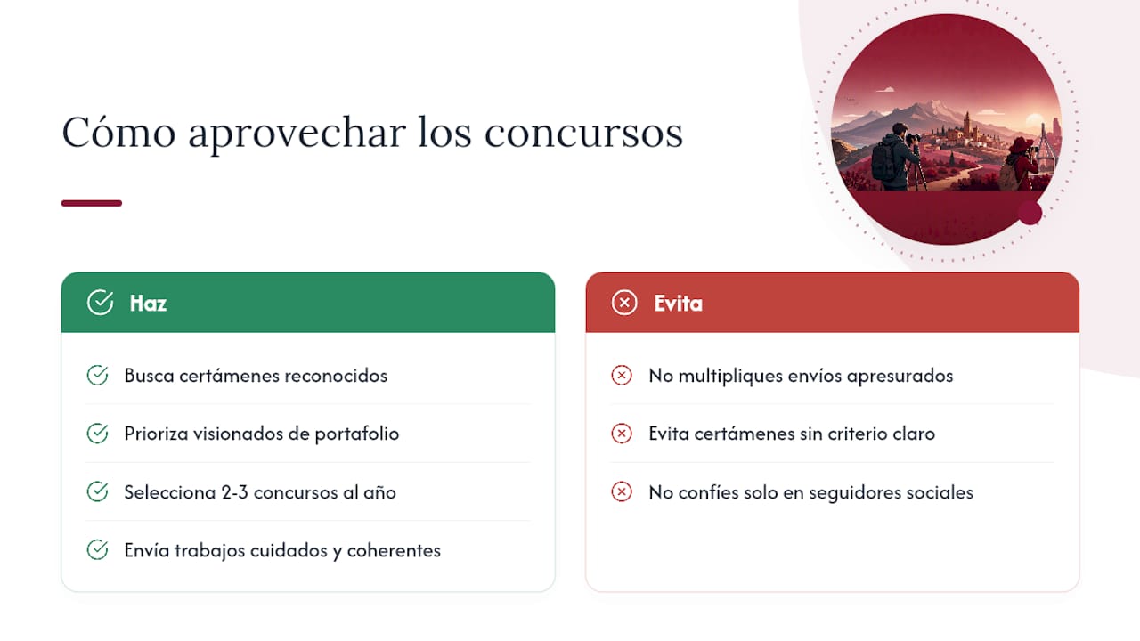 Lo que los concursos te dan que ningún otro formato puede darte — overview diagram