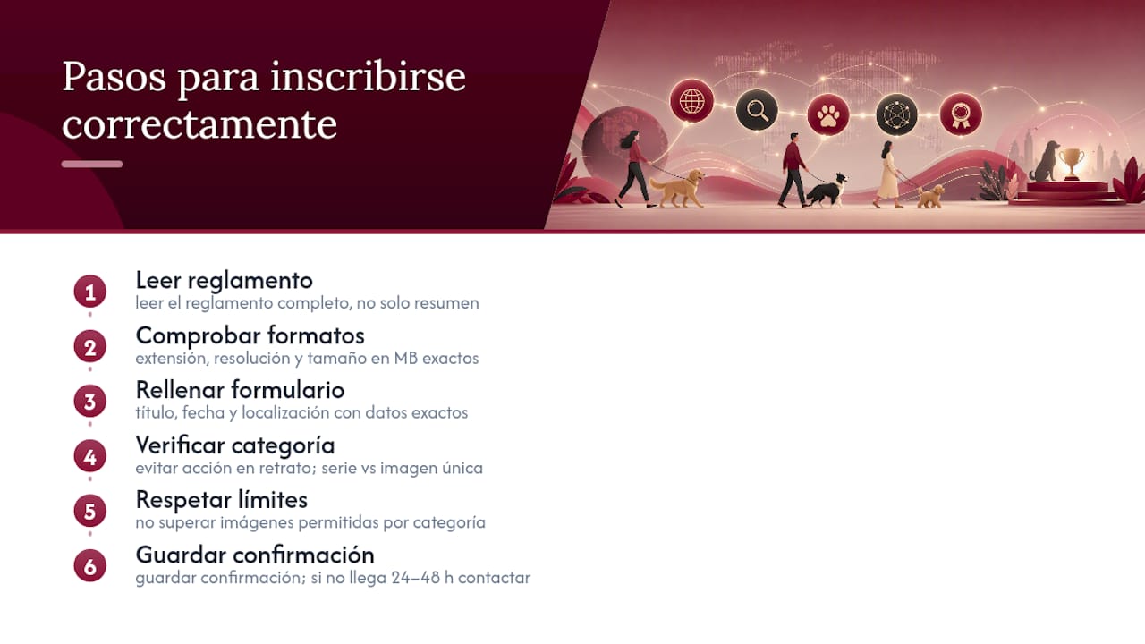 Cómo inscribirse correctamente en un concurso paso a paso — overview diagram