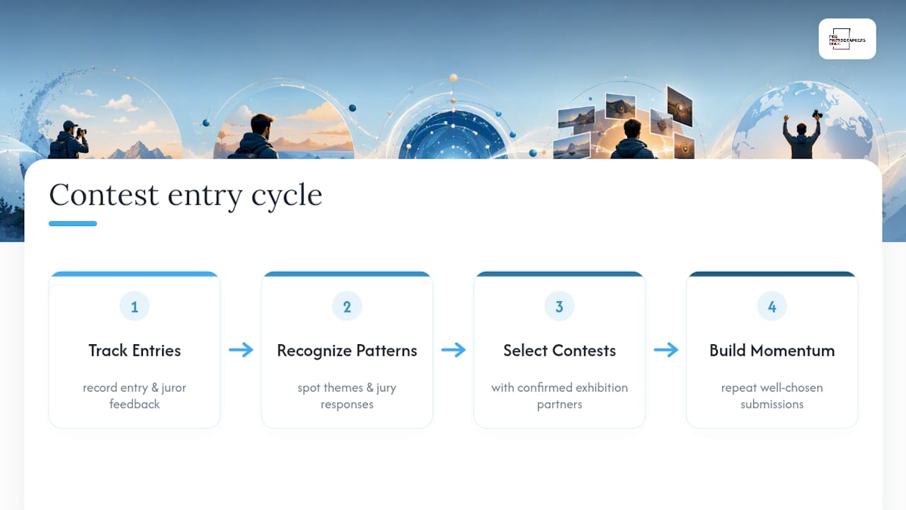 Diagram of contest entry strategic cycle