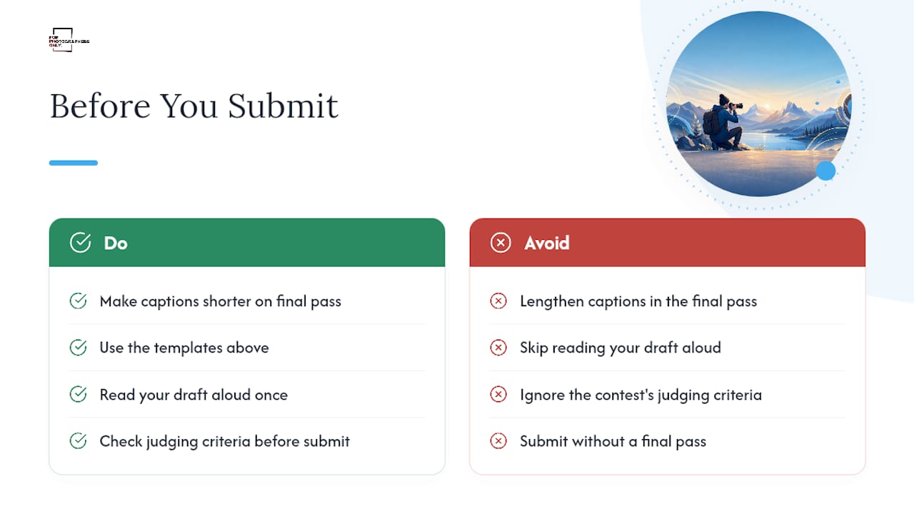 A Quick Note Before You Submit — overview diagram