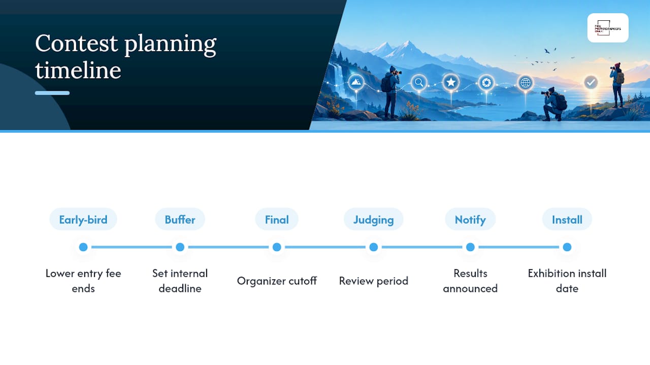 Timeline for planning photography contest deadlines
