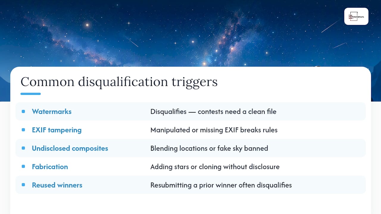 Five common astrophotography disqualifiers