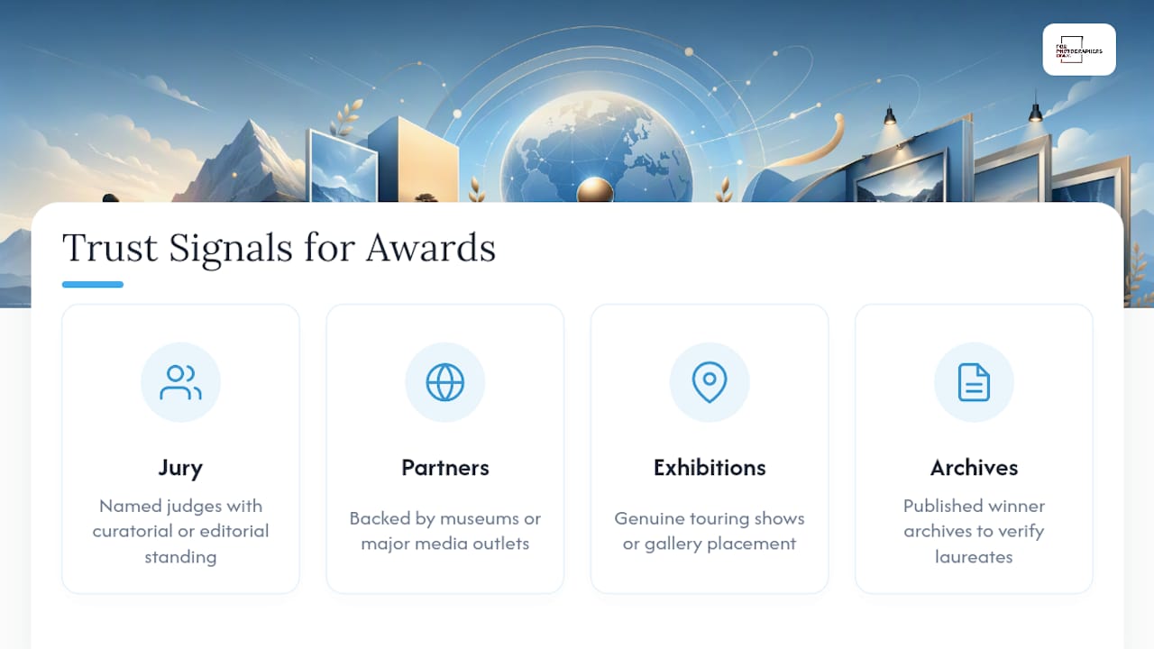 Four signals of photography award credibility