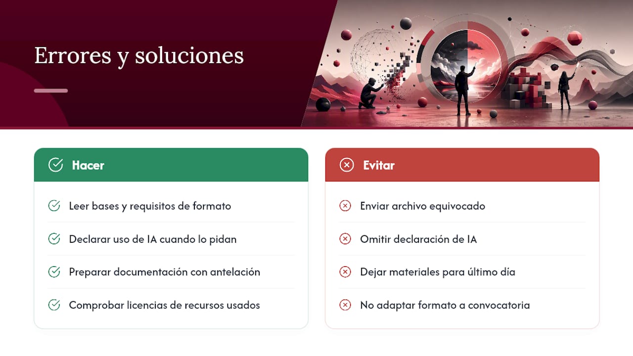 Errores comunes en concursos de fotomanipulación y cómo evitarlos — overview diagram