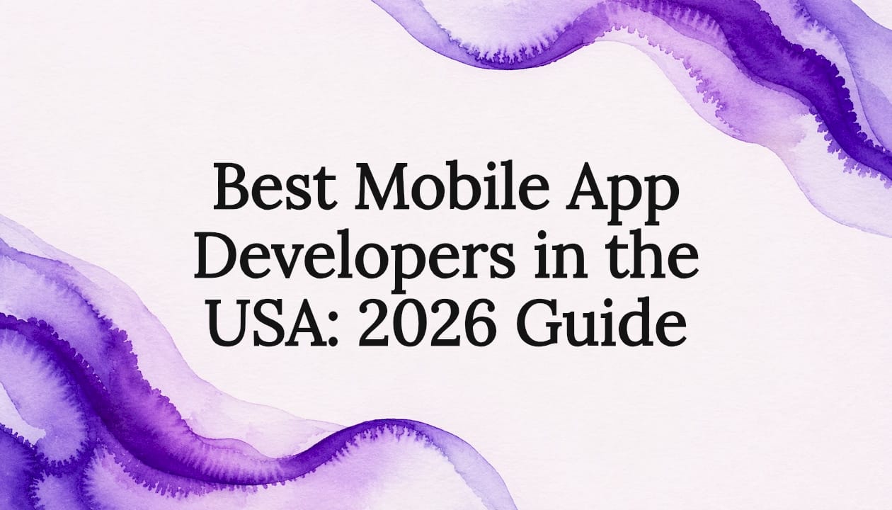 Illustration representing the process of choosing a mobile app development company