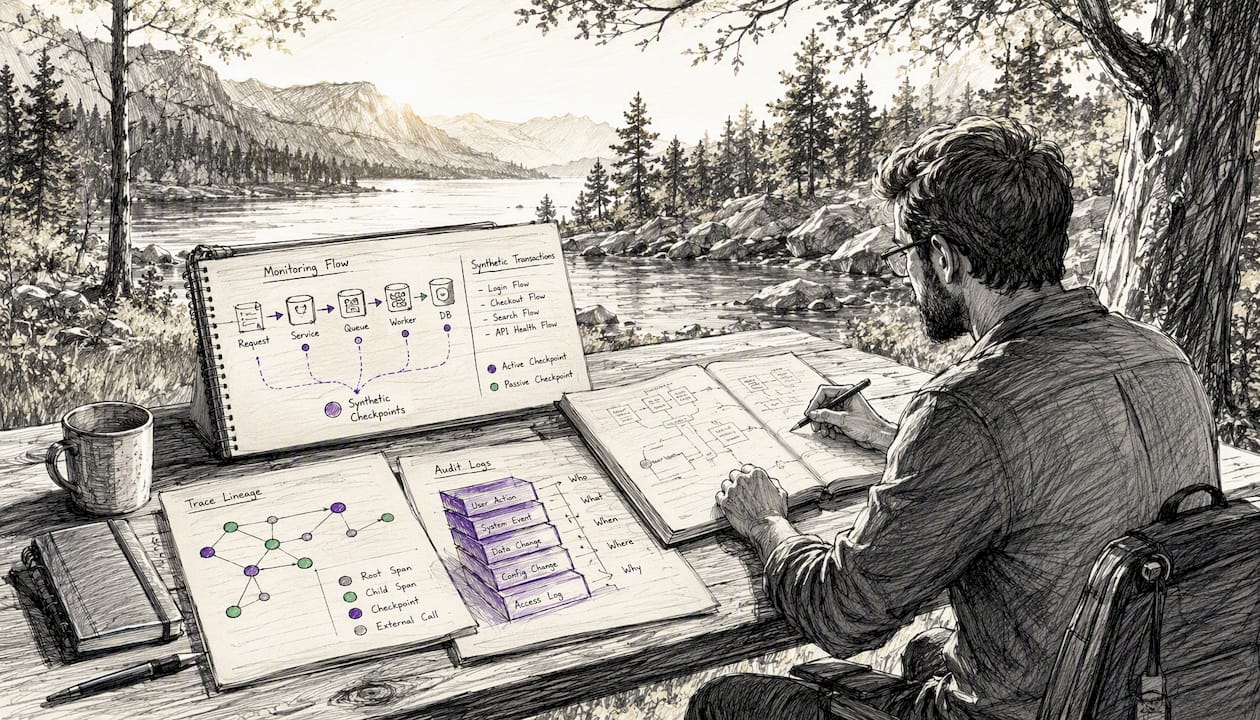 Illustration of monitoring instruments for data sync