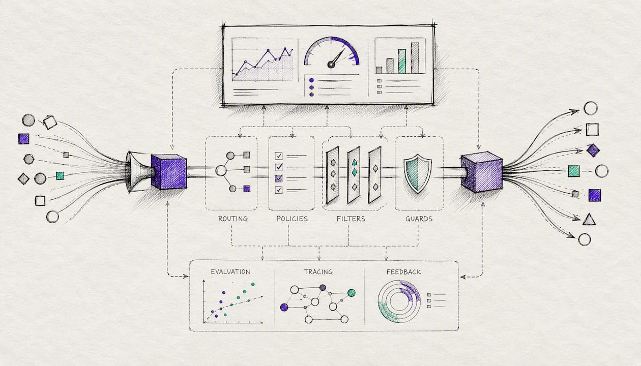 Illustration of LLM runtime control components