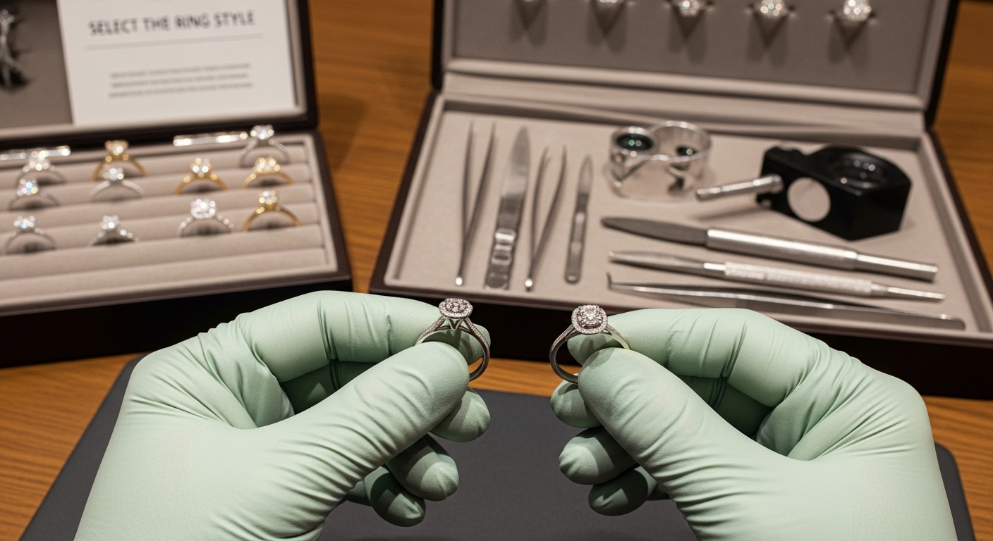 choose ring setting demonstration