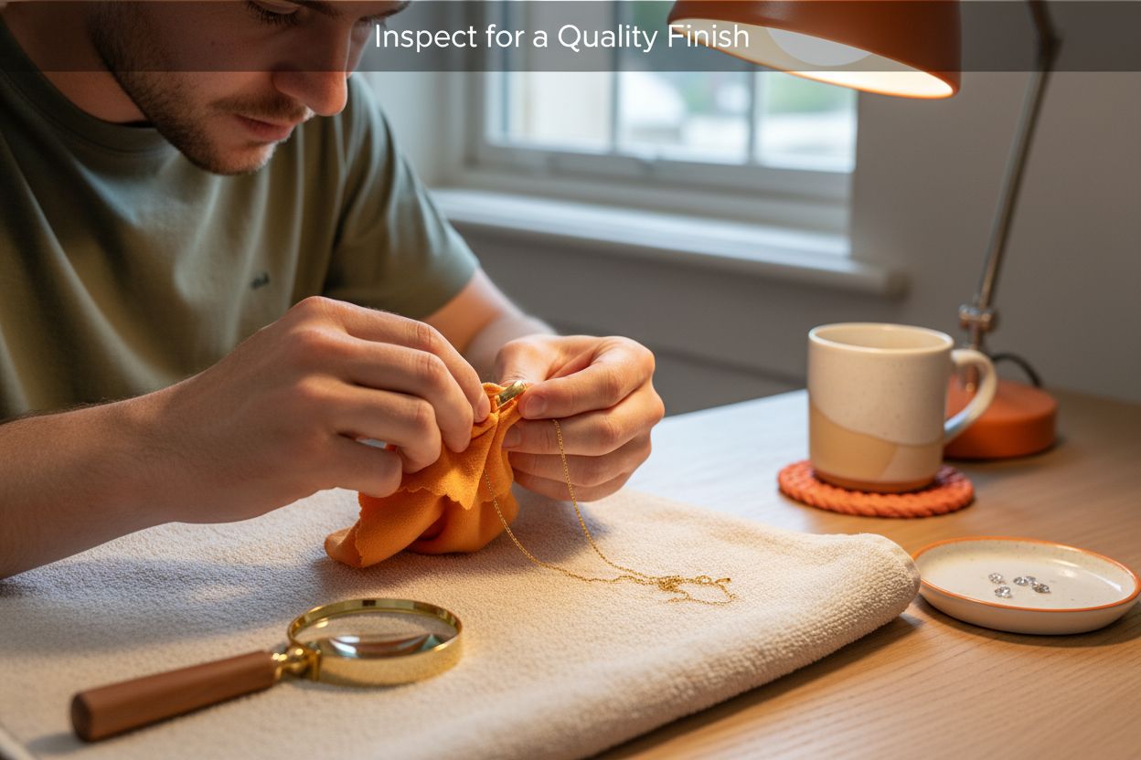 inspect gold jewelry cleaning