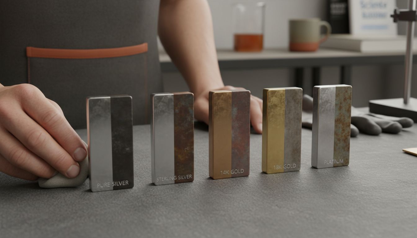 metals tarnish comparison