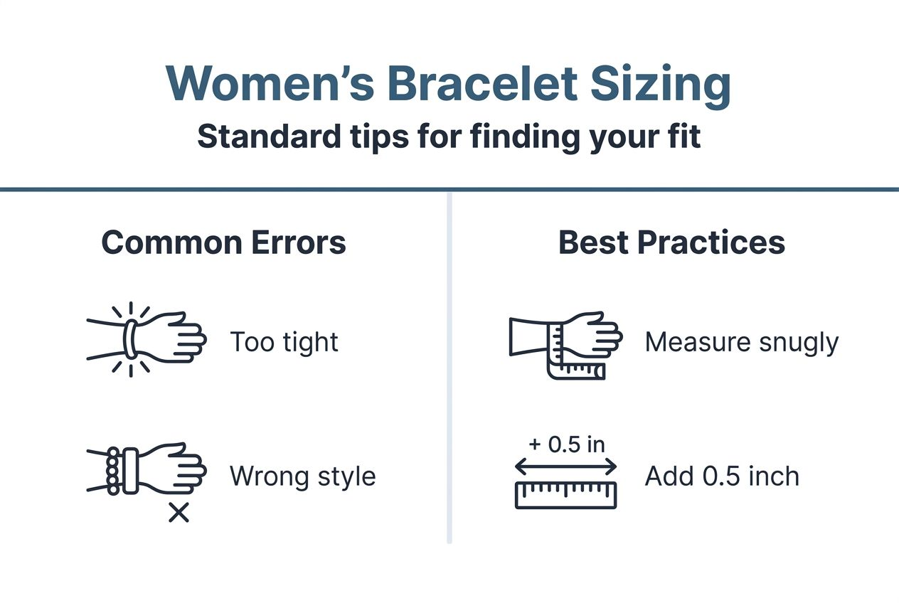 Infographic with sizing errors and best practices