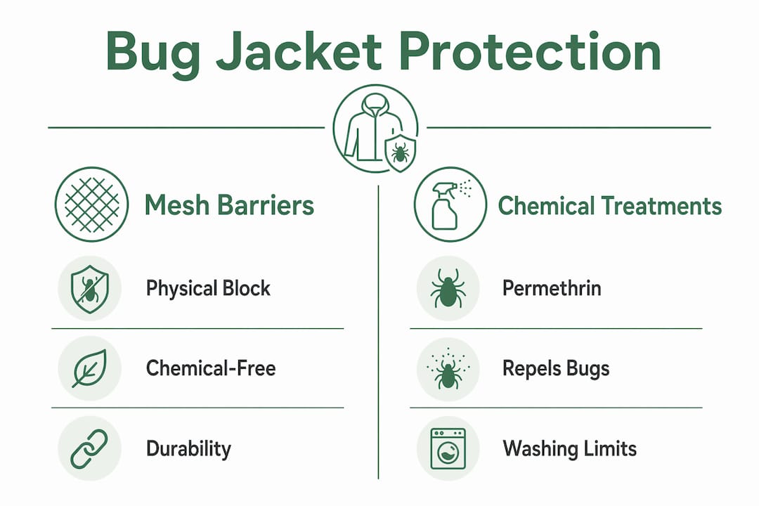 Infographic comparing mesh barriers and chemical treatments