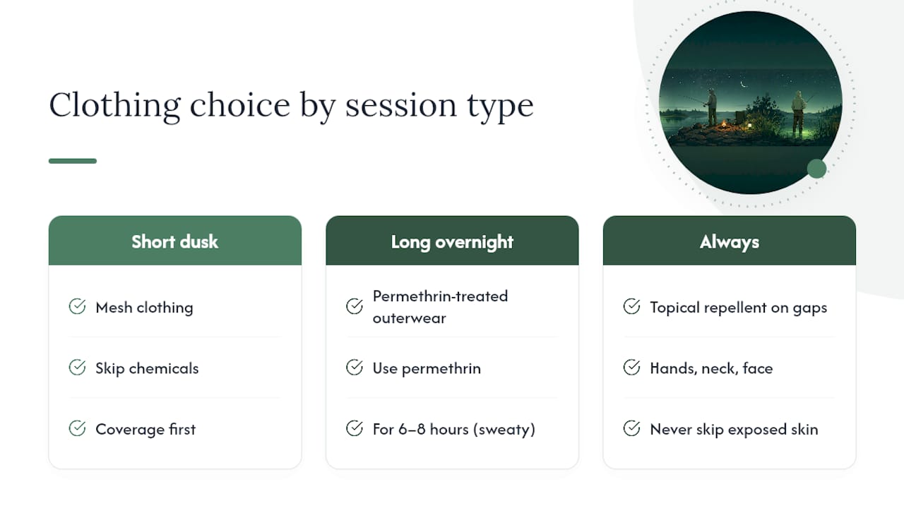 How I pick clothing for a night session â overview diagram