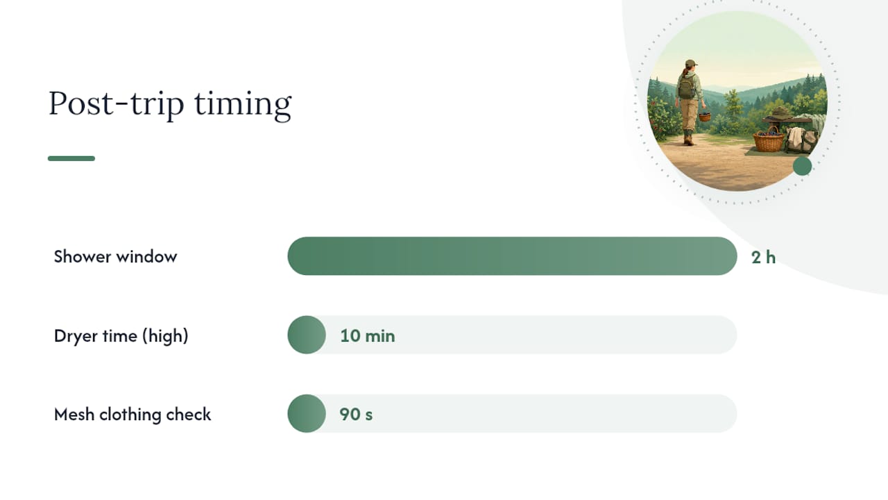Your Post-Trip Tick Check Routine, Step by Step â overview diagram