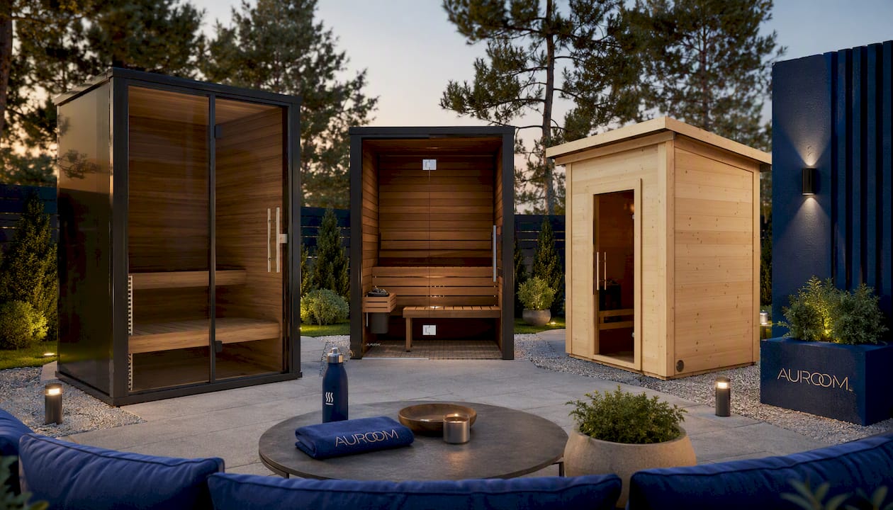 Auroom Cala Glass Cabin Sauna Kit