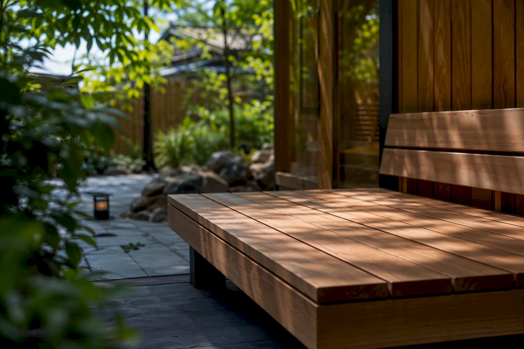 Single-level accessible sauna bench