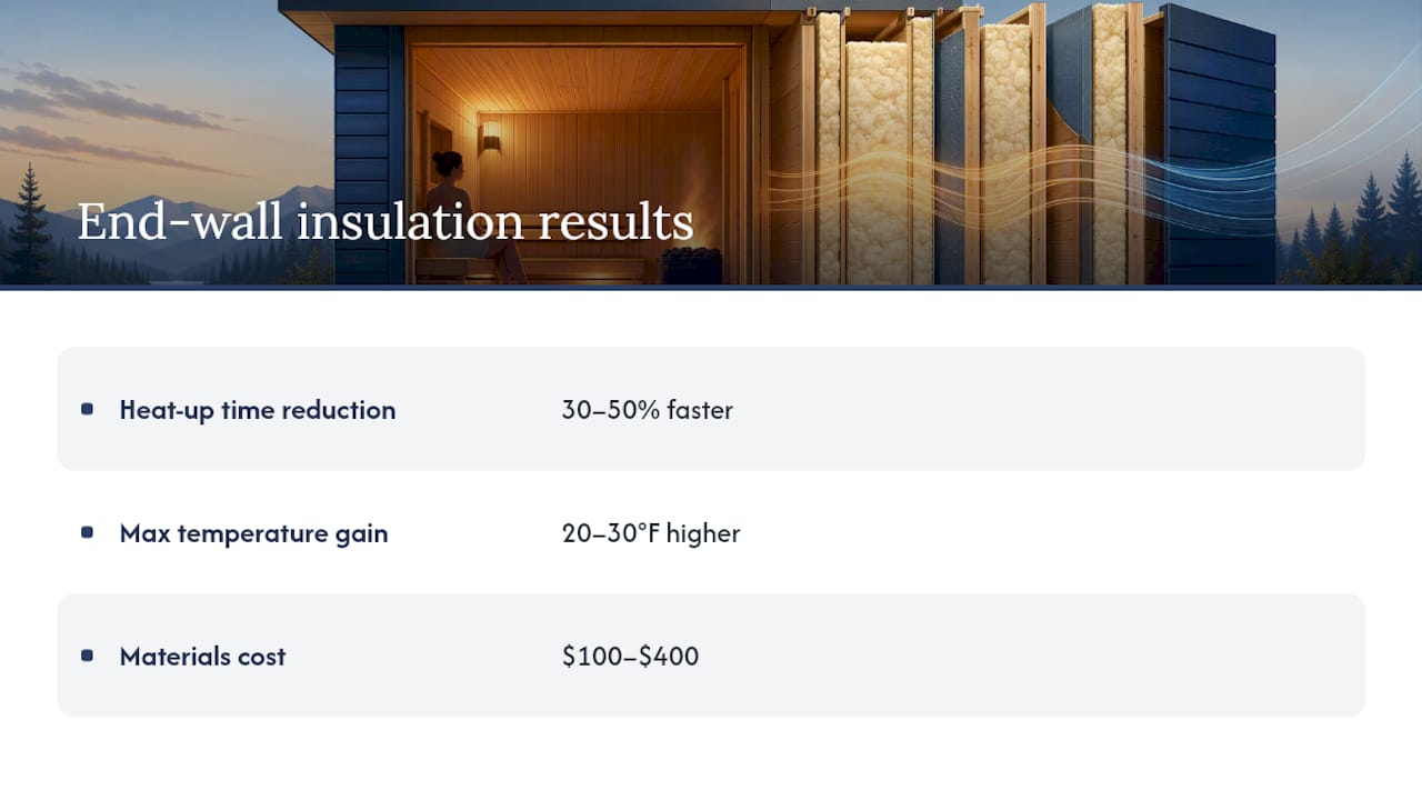 Barrel sauna insulation gains and cost