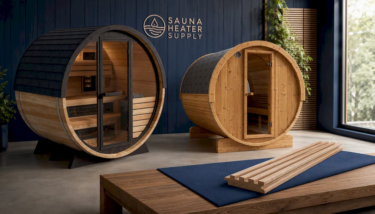Finnmark Thermo-Aspen Combination Barrel Sauna FD-7