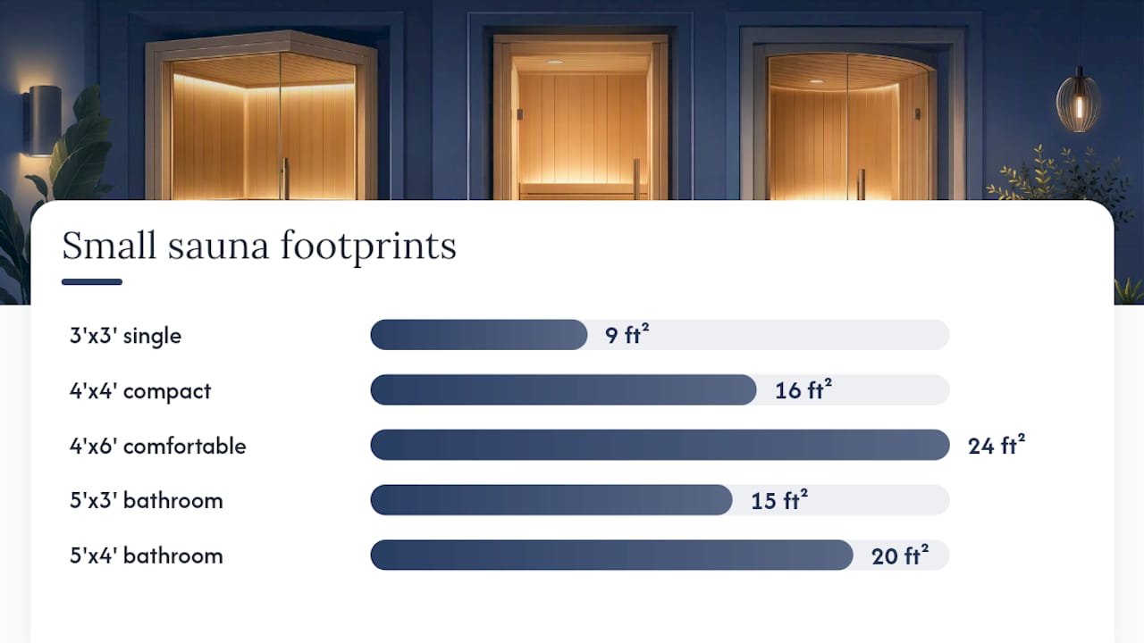 What Are the Best Layout Templates for a Small Sauna? — overview diagram