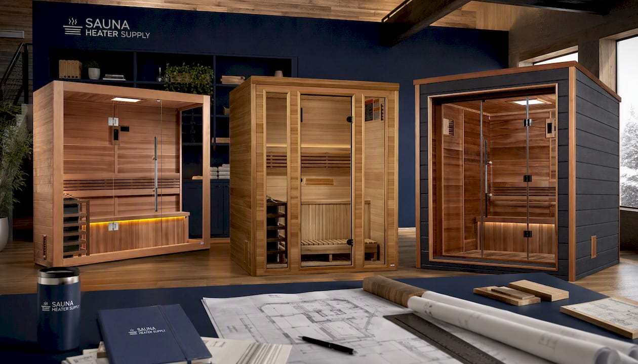 Golden Designs "Forssa Edition" 3 Person Indoor Traditional Steam Sauna