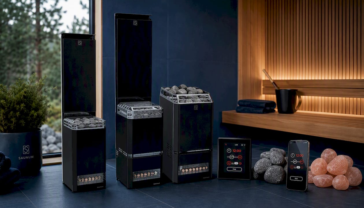 Saunum AIR 5 CSB WiFi Sauna Heater Package
