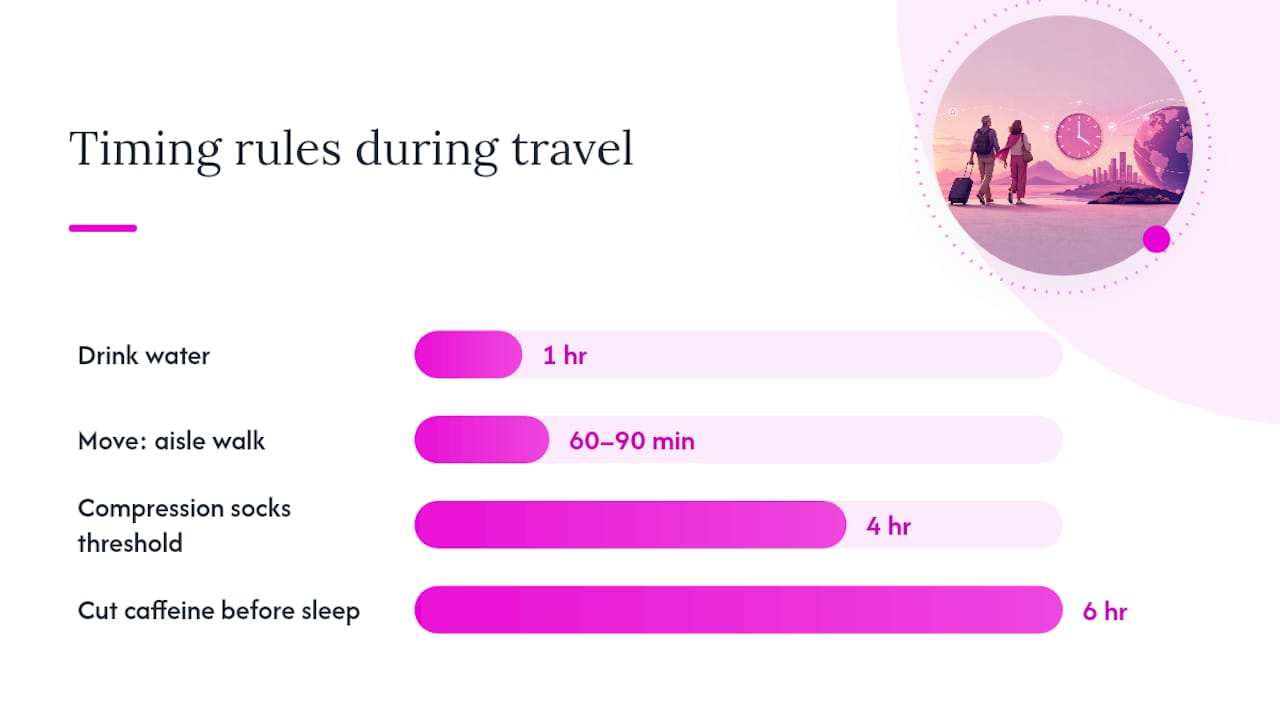 What Should You Do During the Flight or Drive? — overview diagram