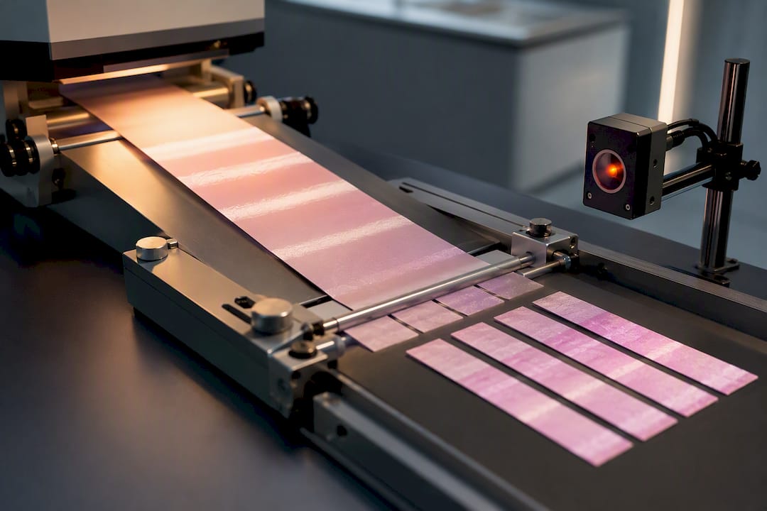 Illustration of film coating and dose testing
