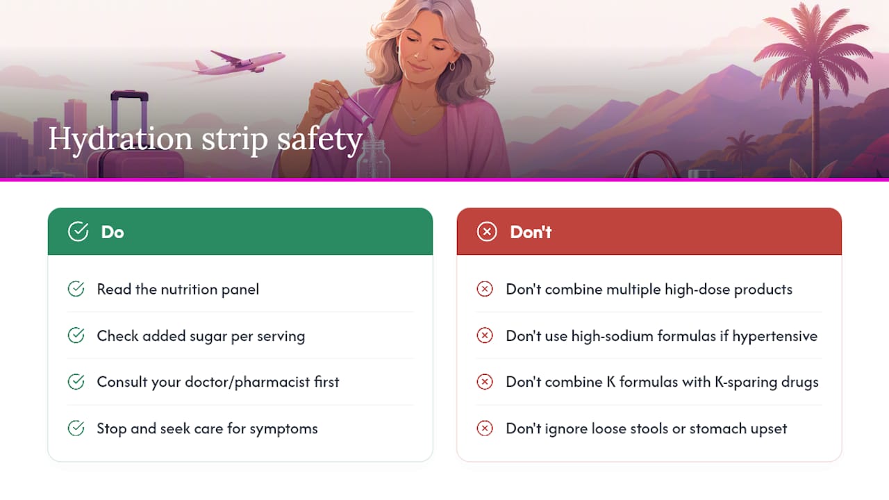 Could Hydration Strips Cause Side Effects During Menopause? — overview diagram