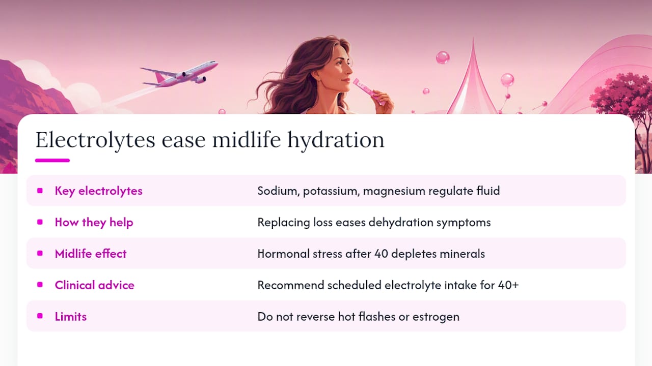 What Does the Research Say About Hydration and Menopause? — overview diagram