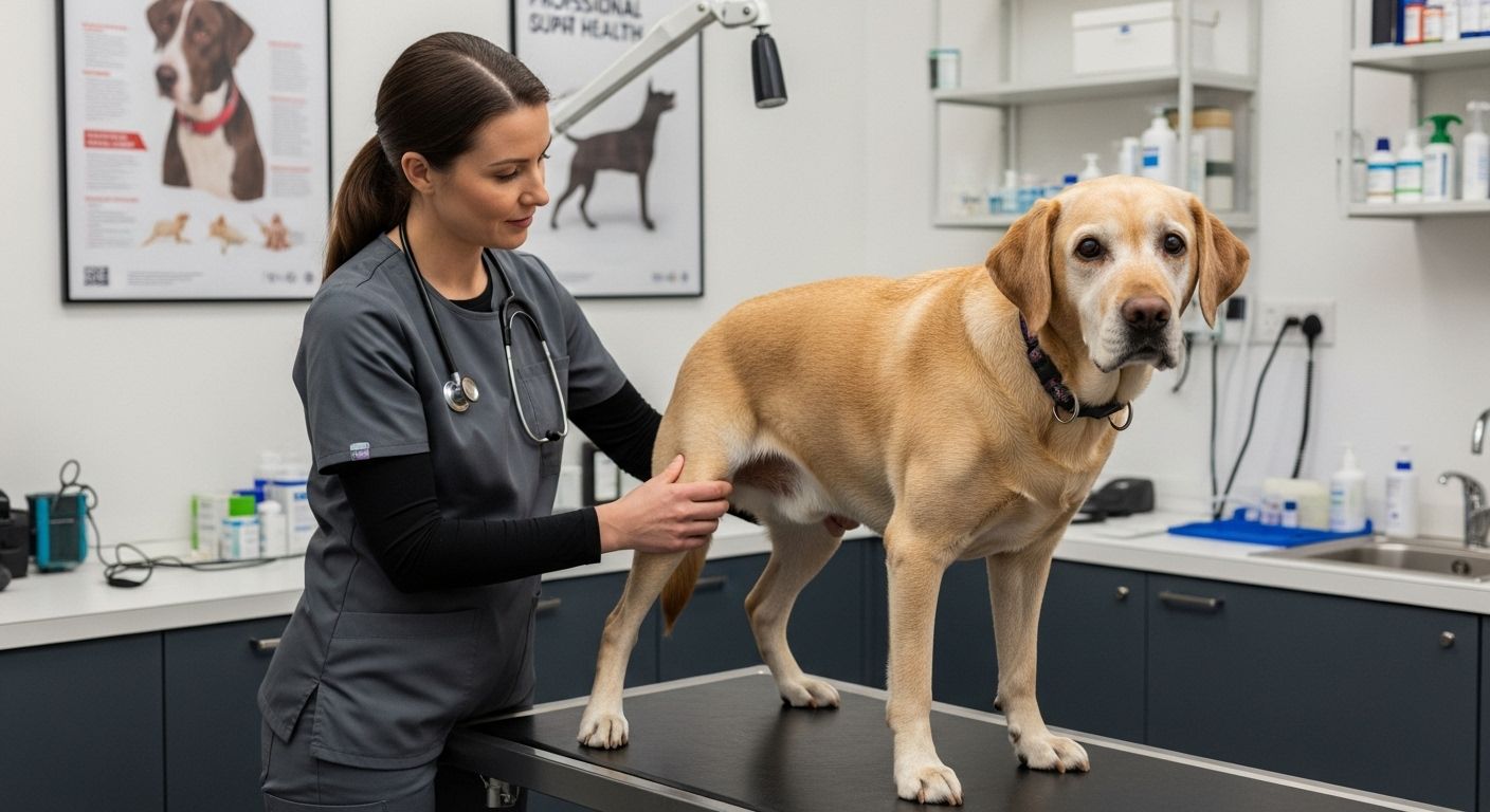 Hund Tierarzt Gelenkuntersuchung