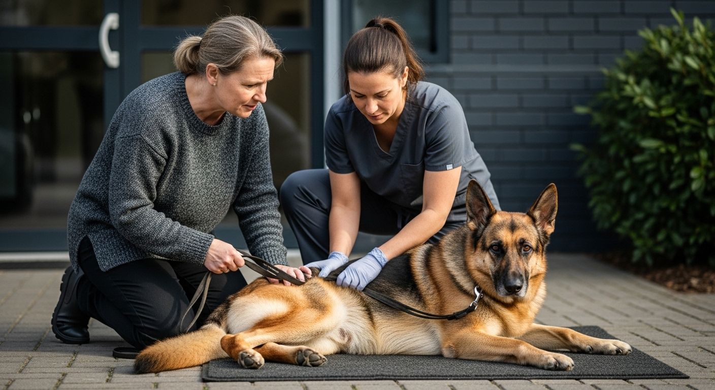 Tierarzt Hund Gelenkerkrankung Untersuchung