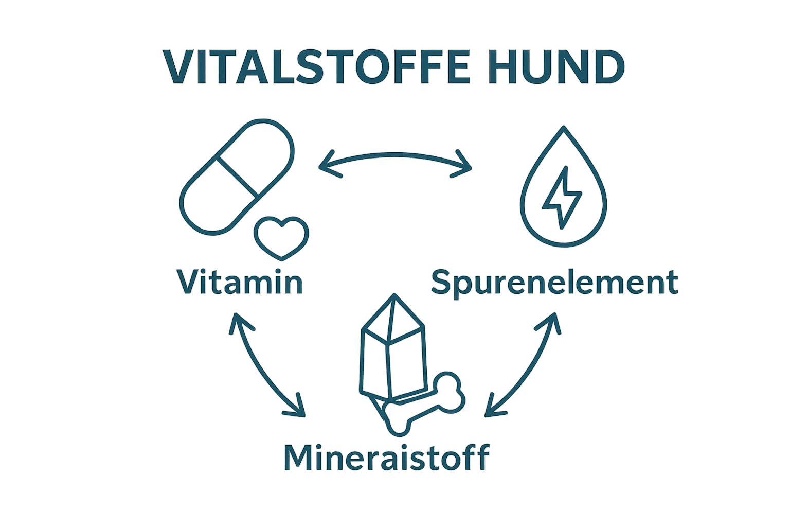 Infografik zeigt Vitamine, Mineralstoffe und Spurenelemente als farbige Symbole