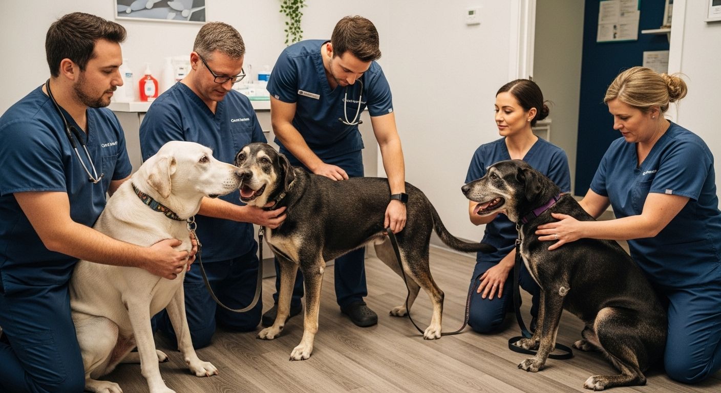 Tierarzt Hund Bewegung Analyse