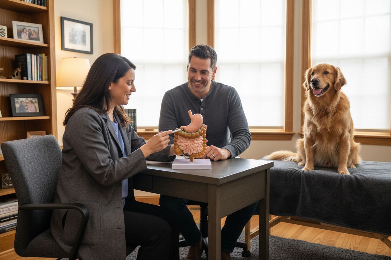 Hundedarm Erklärung Alltagsszene