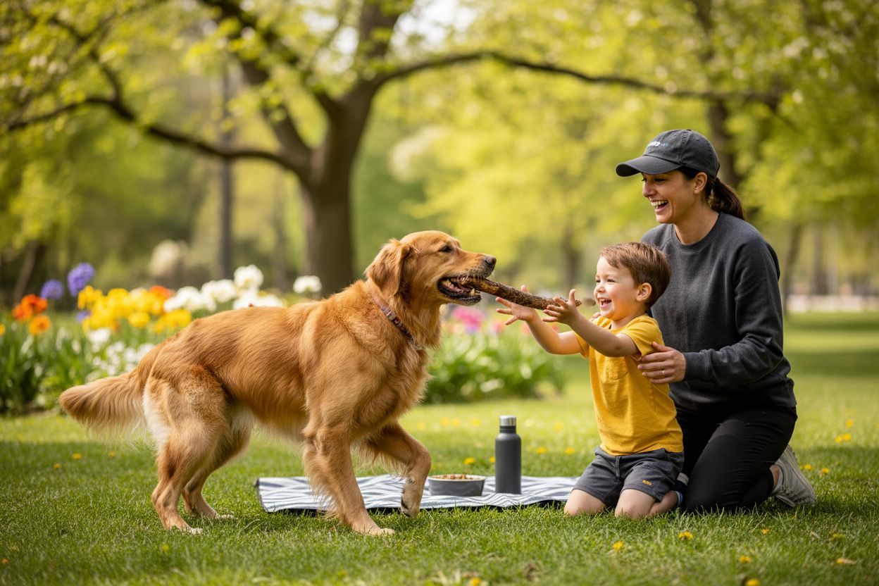 Hund gesund vital Familie