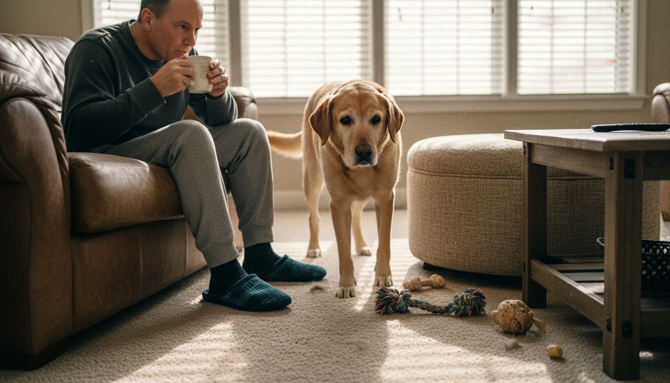 Dog supported for joint health at home