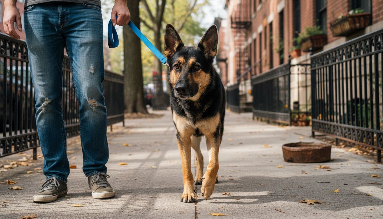 Dog limping slightly on daily walk