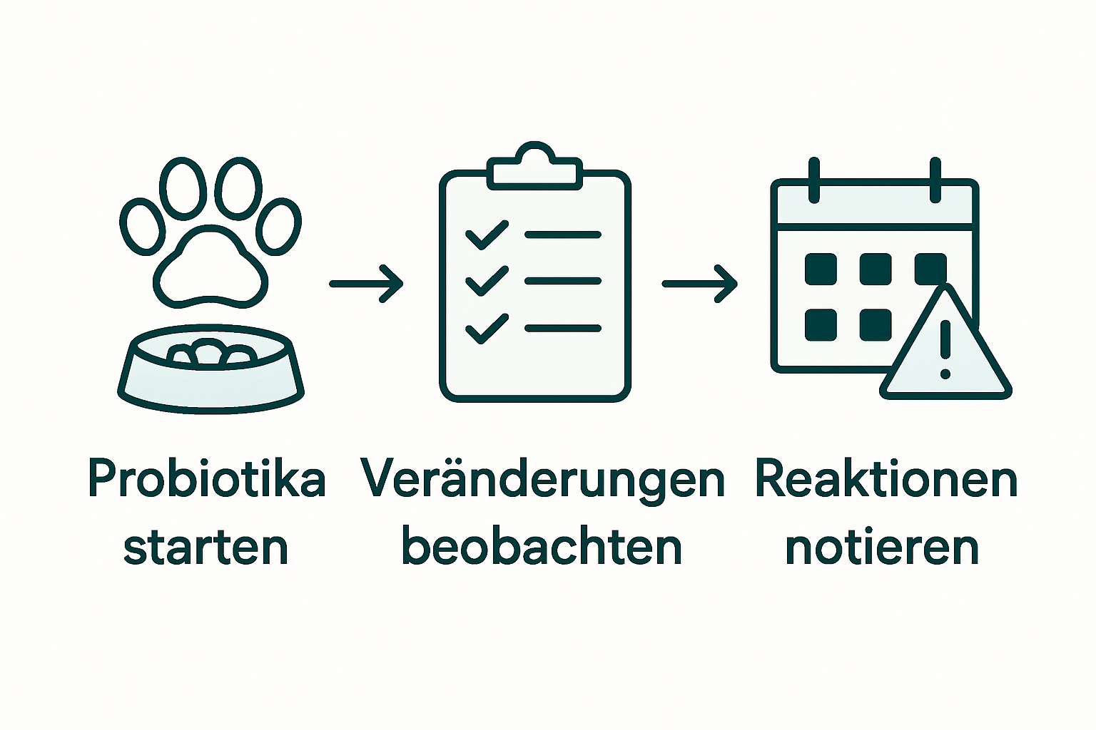 Grafik zur Überwachung und Kontrolle von Probiotika bei Hunden