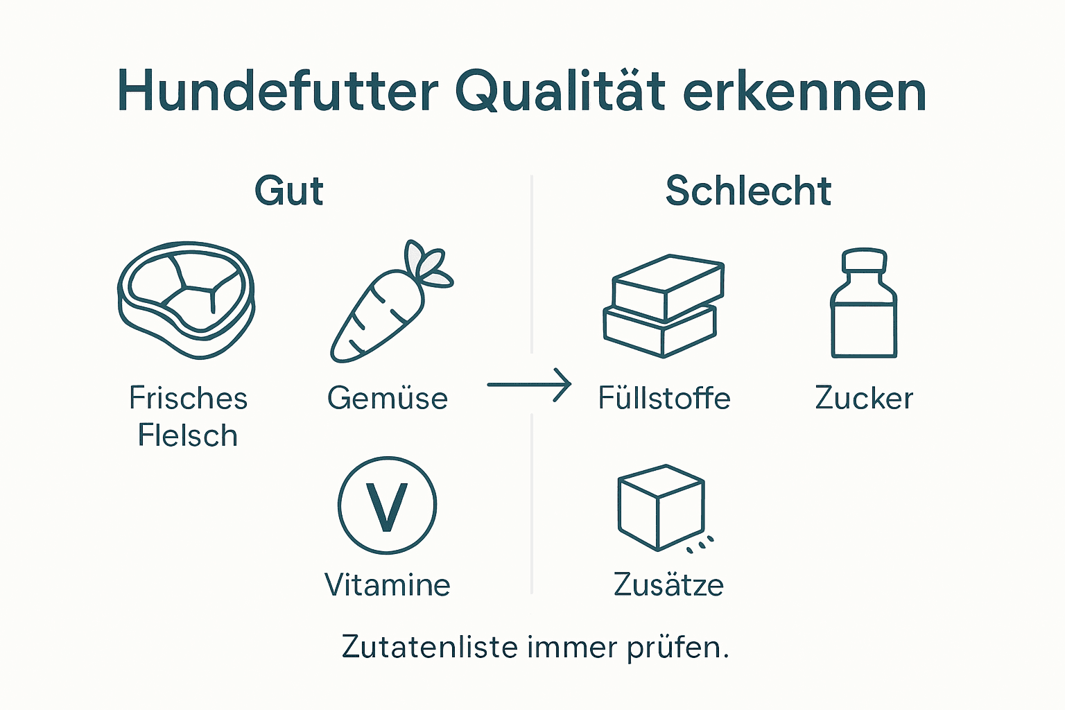 Übersicht: Worauf kommt es bei hochwertigem Hundefutter wirklich an? Wichtige Qualitätsmerkmale und Inhaltsstoffe im Vergleich.