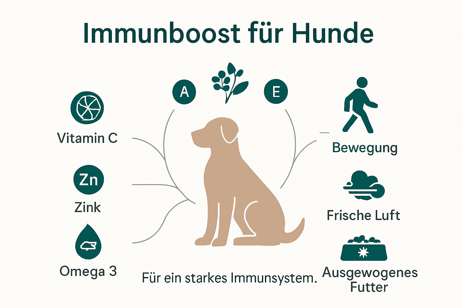 Infografik: So stärken Sie Ihr Immunsystem – Maßnahmen und wichtige Nährstoffe im Überblick