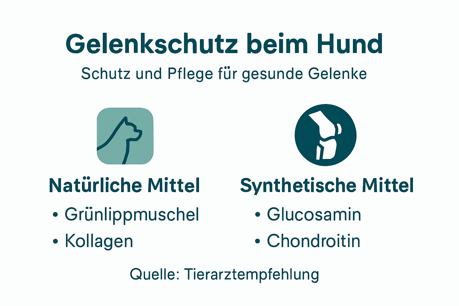 Die Infografik bietet einen kompakten Überblick darüber, wie Sie die Gelenke Ihres Hundes optimal schützen können.