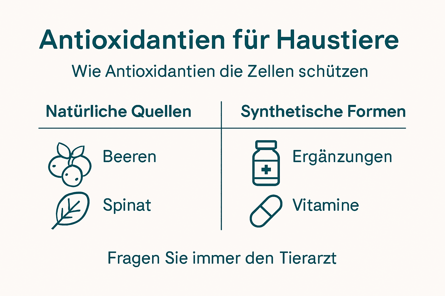 Übersicht: Die besten Antioxidantien-Quellen für Hunde und Katzen
